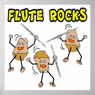 Poster Flute Rocks