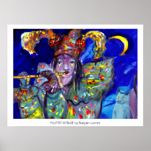 Pôster FLUTIS EM AZUL/Noite de Carnaval de Veneza