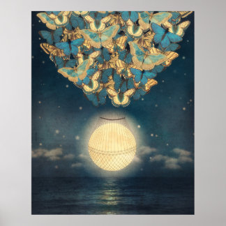 Poster Fluttering Moonrise