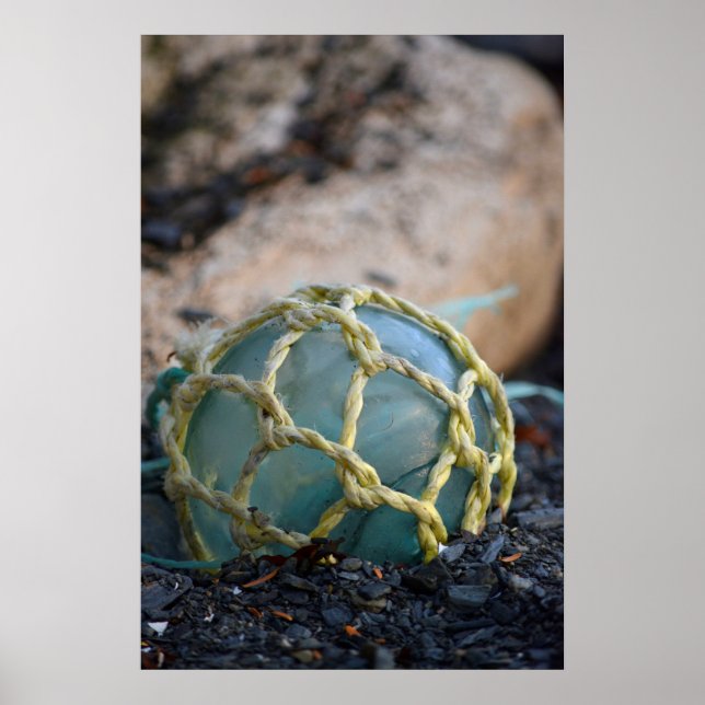 Poster Flutuação De Pesca De Vidro, Vertical (Frente)