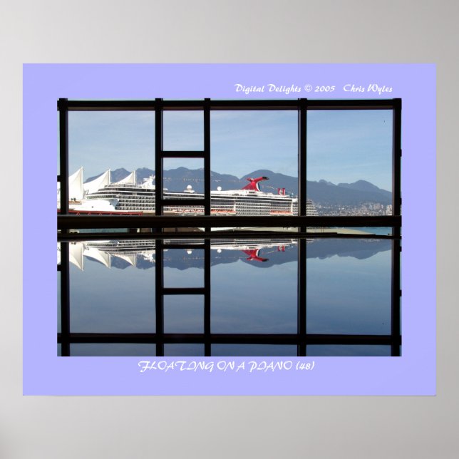 PÔSTER "FLUTUANDO EM UM PIANO (48)" (Frente)