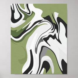 Poster Fluxo Abstrato da Natureza