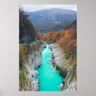 Poster Fluxo atordoante Ponte Napolen, Eslovênia