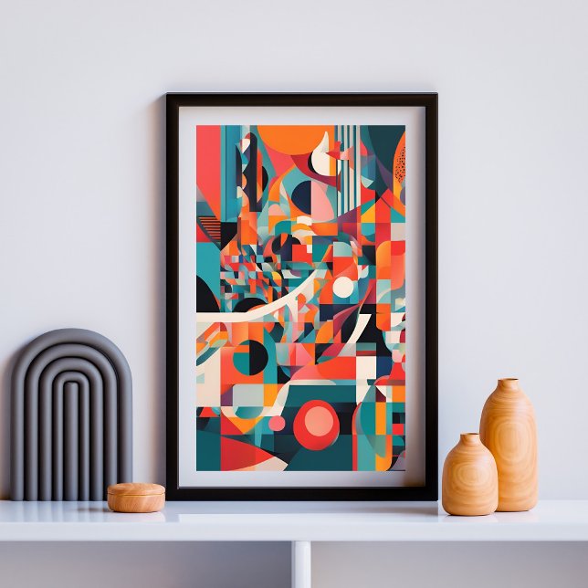 Poster Fluxo Cromático da Geometria (Criador carregado)