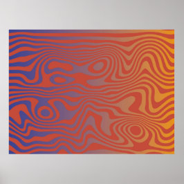 Poster Fluxo de Sonho l Padrão Abstrato Trippy - No. 01