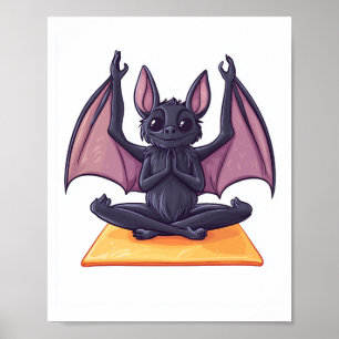 Poster Fluxo de Yoga de Morcego