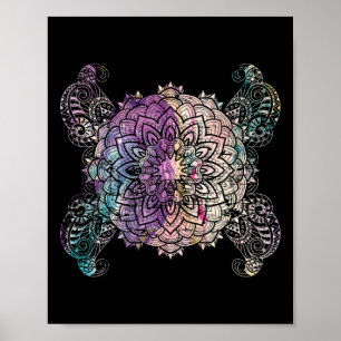 Poster Fluxo de Yoga Espiritual Geometria Sagrada Arte Pr