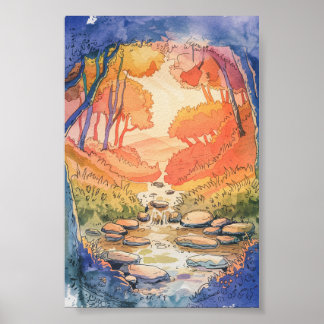 Poster Fluxo Florestal Whimsical
