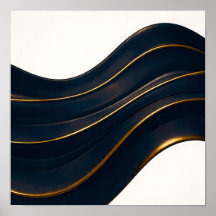 Fluxo Opulento Seamless Padrão Ônix e Dourado
