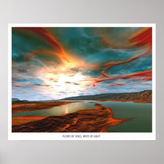 Pôster Fluxos de solo, formas de luz