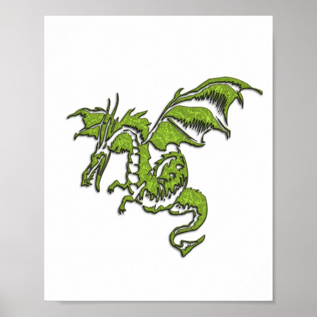 Poster Flying Dragon Design (Frente)