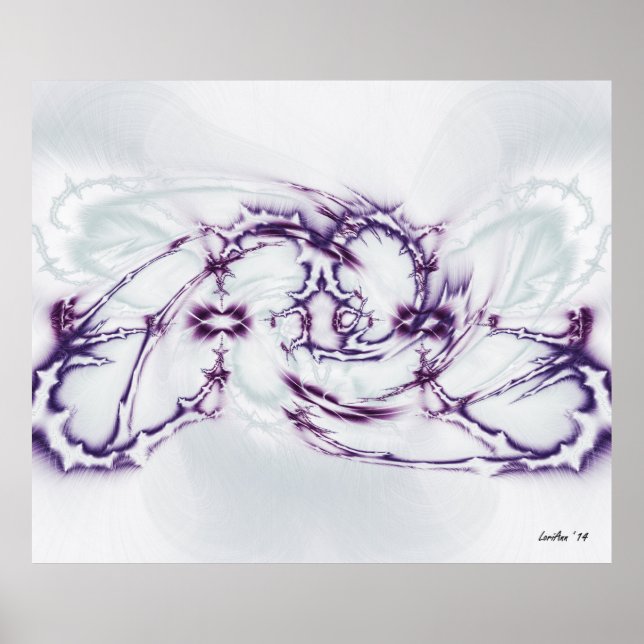 Pôster FM - Violet & Teal 3 (Frente)