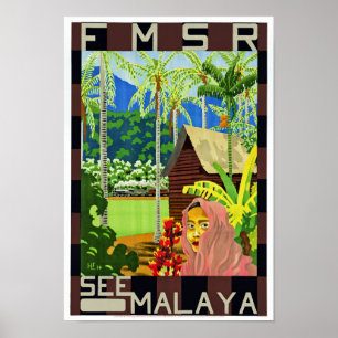 Pôster FMSR vêem Malaya