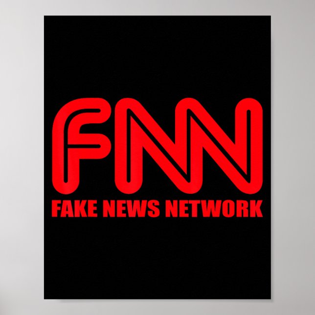 Poster Fnn Fake News Network Apparel Funny Christmas Gift (Frente)