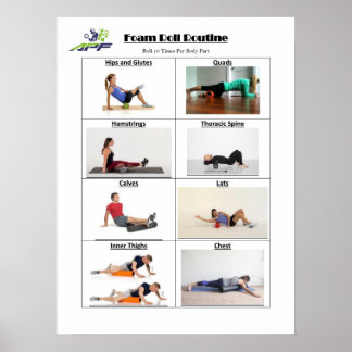 Poster Foam Roll Routine