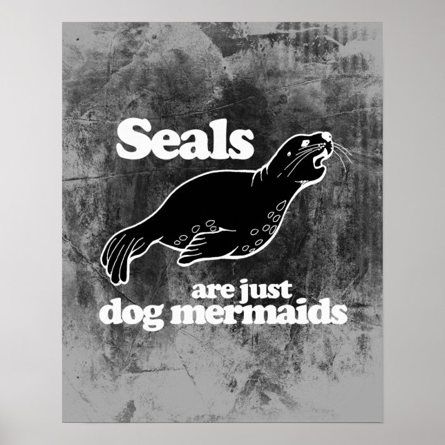 PÔSTER FOCAS SÃO APENAS SERES MERMAIDS (Frente)