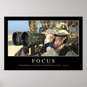 Poster Foco: Citações inspiradas