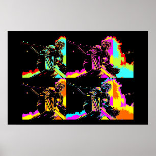 Poster Foco e Prontos - Goleiro de Hóquei no Gelo