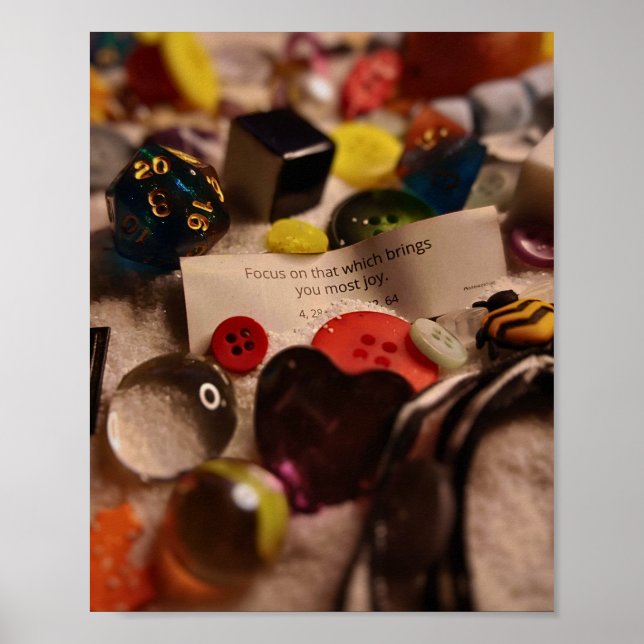 Poster Foco na Alegria (Frente)