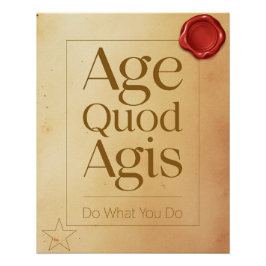 Pôster Focus Motivational Quote - Latin Poster Art