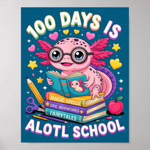 Poster Fofa 100 Dias Alotl Escola Fofa