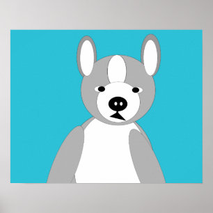 Poster Fofinho bonito e adoráveis Boston Terriers