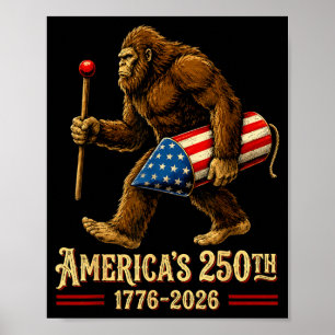 Poster Fogãozão de fogos de artifício 4 de julho patrióti