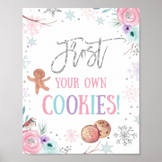 Poster Foge Seu Próprio Cookies Onederland Girl Aniversár (Frente)