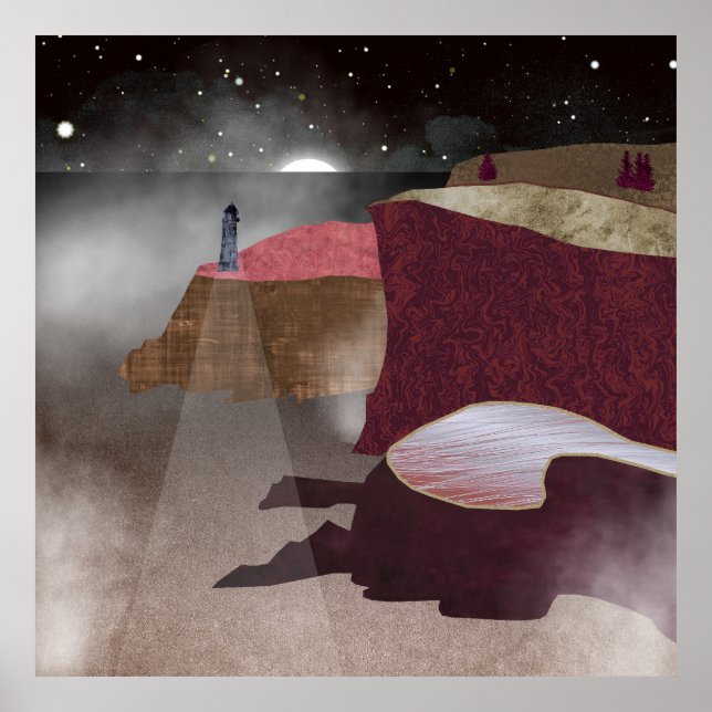 Poster Foggy Lighthouse (Frente)