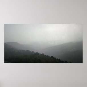 Poster Foggy Morning, Hot Springs National Park, Arkansas
