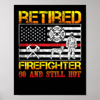 Poster Fogo Aposentado, 60º Aniversário, linha vermelha f
