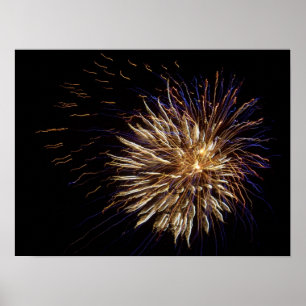 Pôster fogo de artifício verão