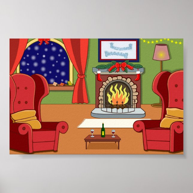 Poster Fogo de Natal (Frente)