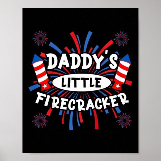 Poster Fogo do Dia da Independência do Firecracker Daddys (Frente)
