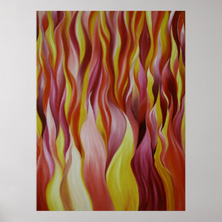 Pôster fogo do elemento