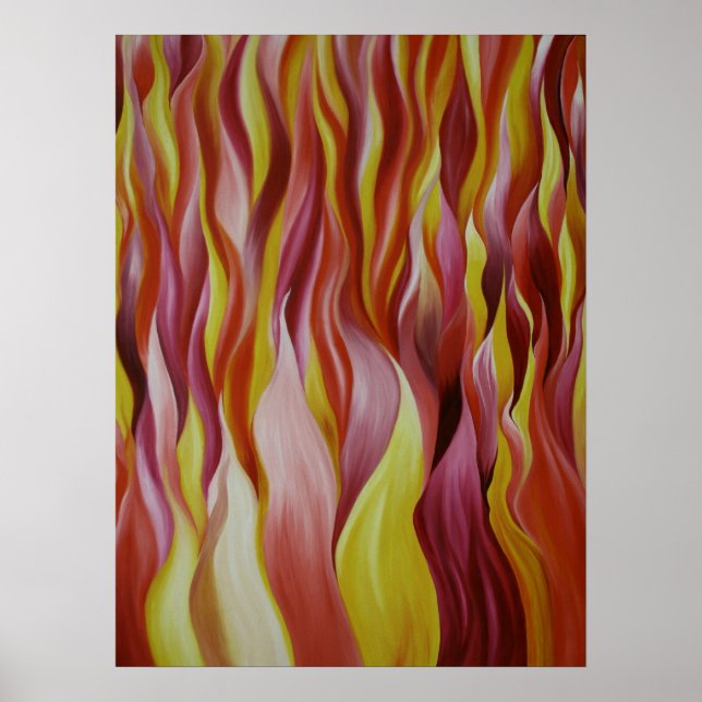 Pôster fogo do elemento (Frente)