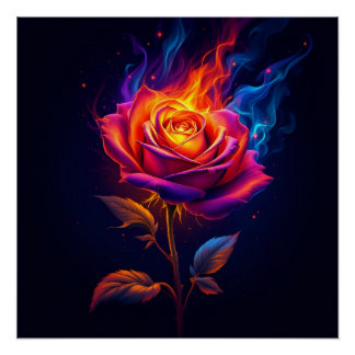 Pôster Fogo e a Rosa