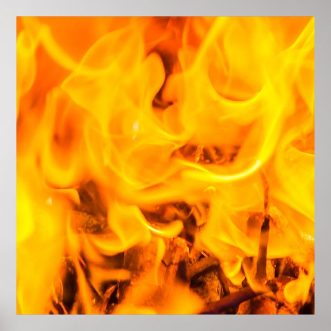 Poster Fogo e chamas (Frente)