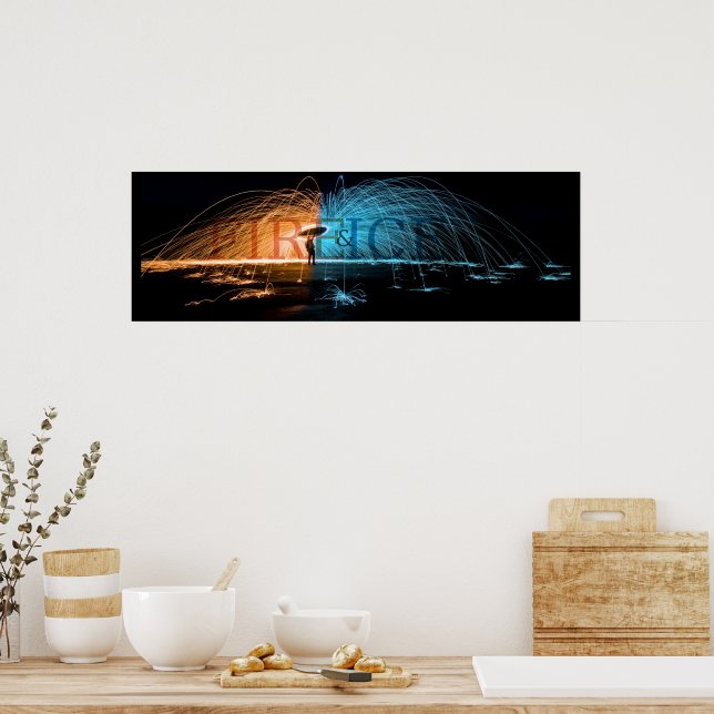 Poster Fogo e gelo (Cozinha)