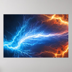 Poster Fogo e gelo - Relâmpago