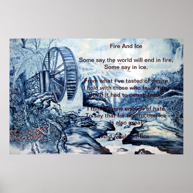 Pôster Fogo E Gelo Sobre Chinês (Frente)
