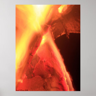 Poster Fogo e Madeira