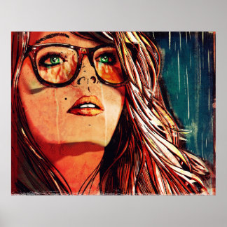 Poster Fogo em chuva