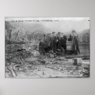 Poster FOGO em terras do polo, New York 1911