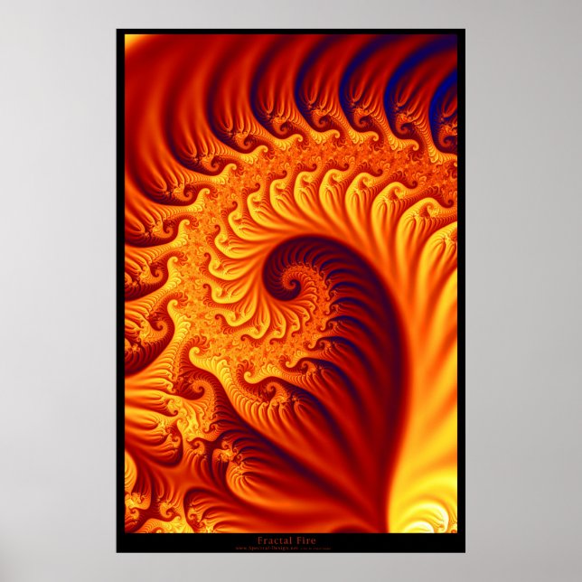 Poster Fogo Fractal (Frente)