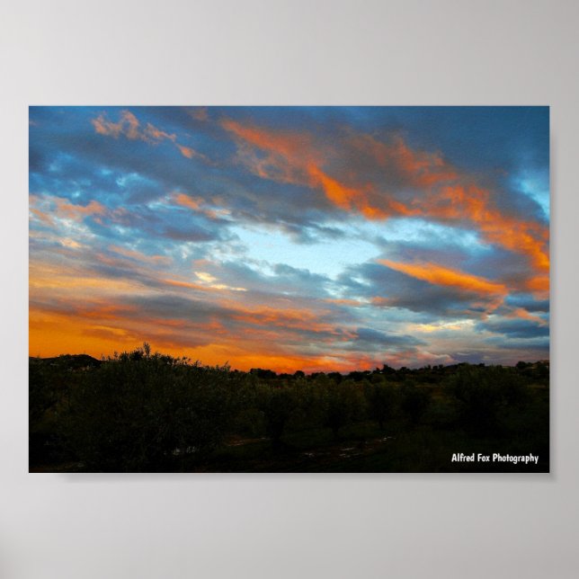 Poster Fogo no Céu (Frente)