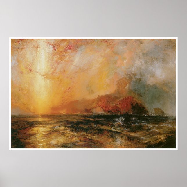 Pôster Fogo o sol vermelho descendo 1875-76 (Frente)