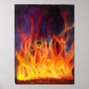 Pôster Fogo verdadeiro