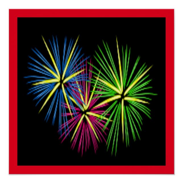 PÔSTER FOGOS DE ARTIFÍCIO (Frente)