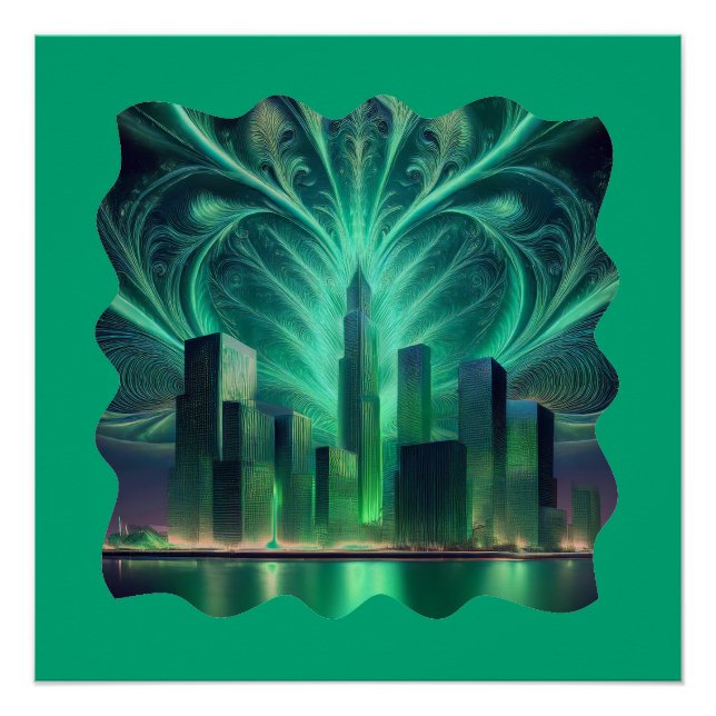 Pôster Fogos De Artifício Fratos Sobre A Cidade (Frente)